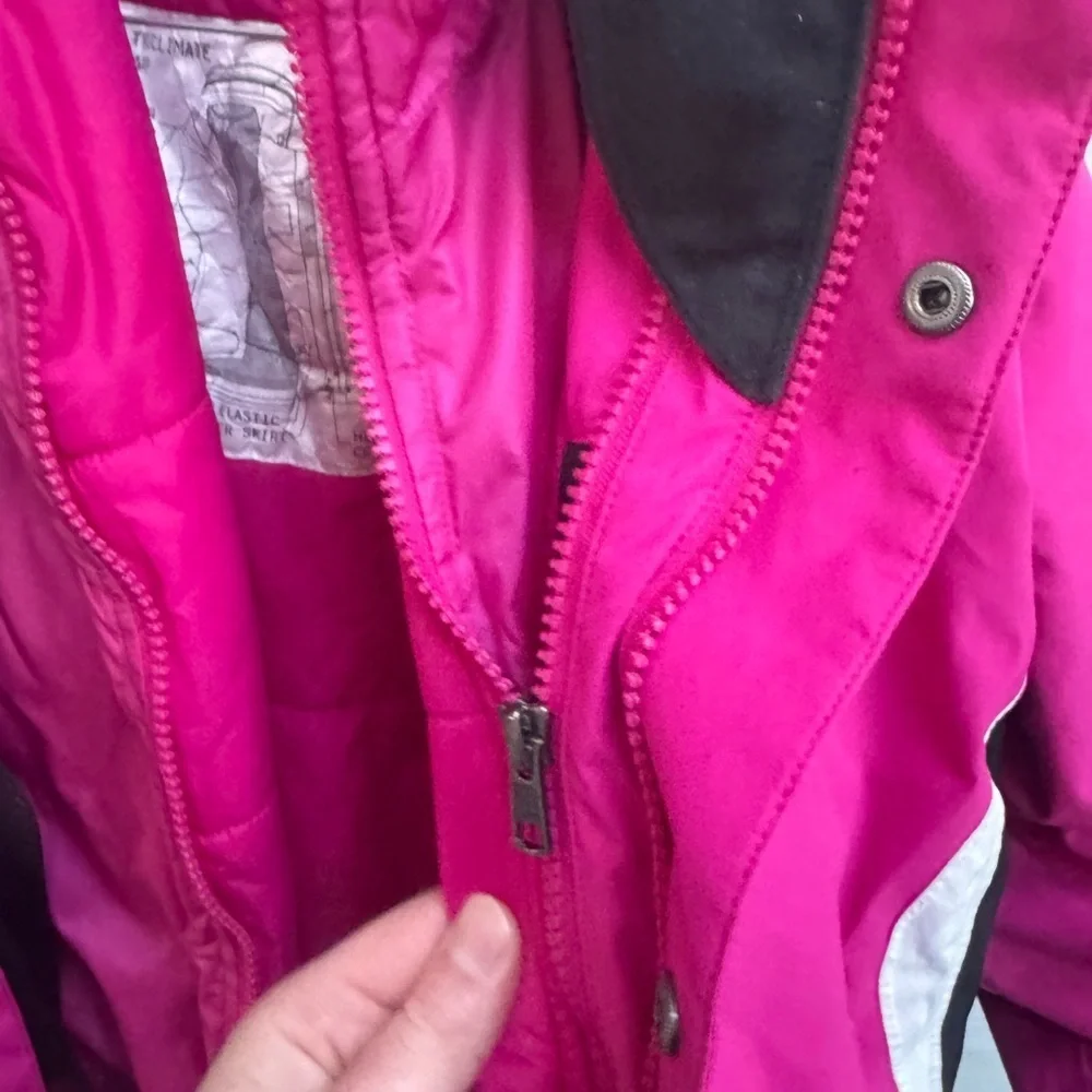 The North Face Girls Large 14/16 Kids Pink and Black TriClimate System Jacket